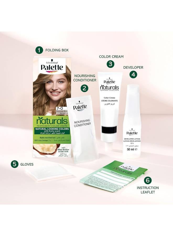 باليت كريم بألوان طبيعية وبتأثير دائم أشقر متوسط 7.0 110ملليلتر - Image 4