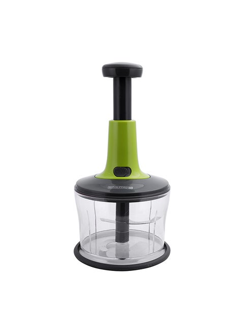 Express Push Chopper Multi-Purpose 1200Ml Multicolor 15X15X29Cm Dishwasher Safe 15.7X 15.7X19cm