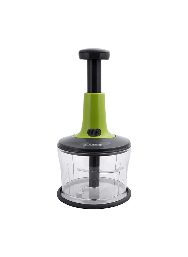 Royalford - Express Push Chopper Multi-Purpose 1200Ml Multicolor 15X15X29Cm Dishwasher Safe 15.7X 15.7X19cm - Image 1