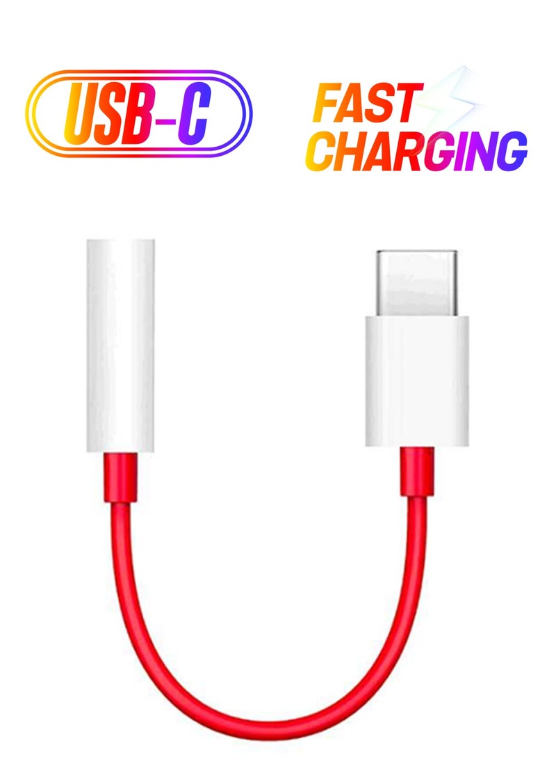 OnePlus Type-C Data Sync And Charging Cable Red/White/Silver  - Image 1