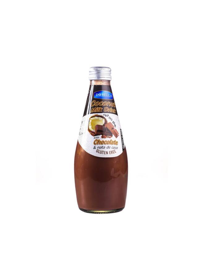 DOBELLA Coconut Milk With Chocolate And Nata De Coco 290ml  - Image 1