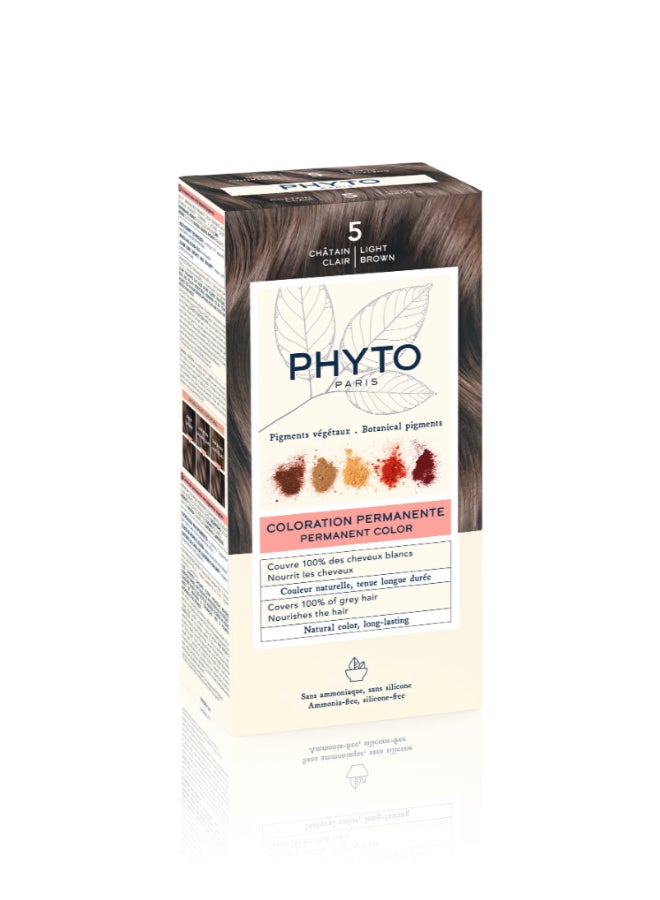 Phyto Phytocolor 5 Chatain Clair Light Brown Light Brown 110ml - Image 1
