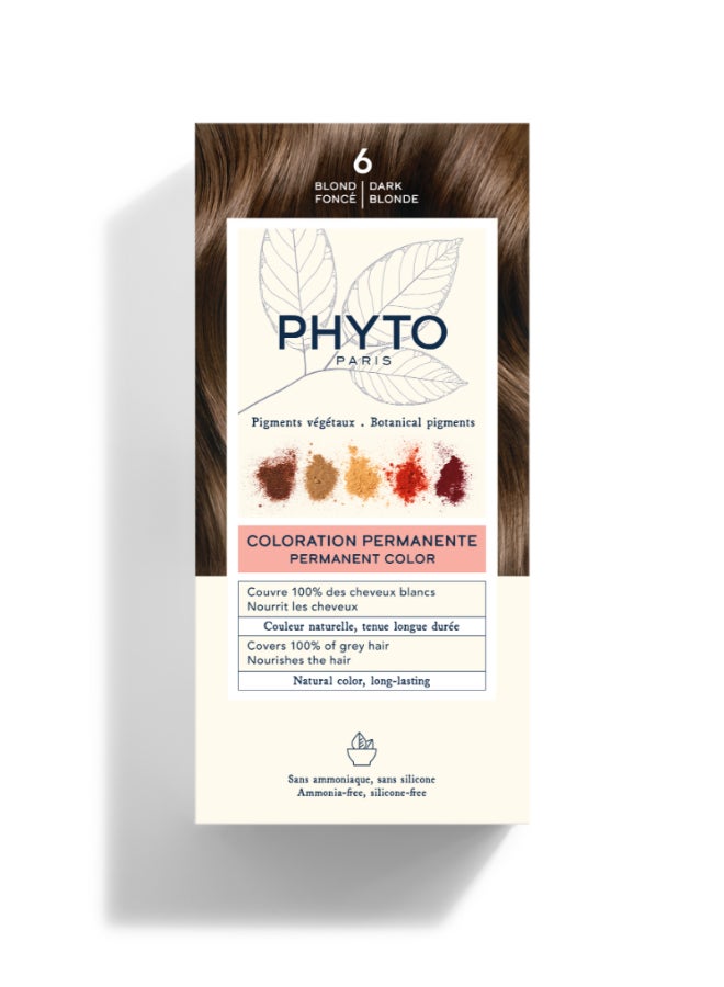Phyto Botanical Pigment Permanent Hair Colour 6 Blond Fonce Dark Blonde Dark Blonde 110ml - Image 2