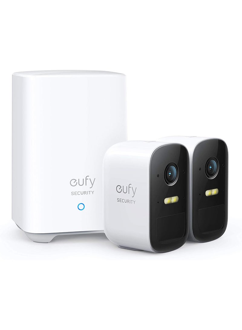 eufy - Security, eufyCam 2C 2-Cam Kit, Security Camera Outdoor, Wireless Home Security System with 180-Day Battery Life, HomeKit Compatibility, 1080p HD, IP67, Night Vision, No Monthly Fee - Image 1