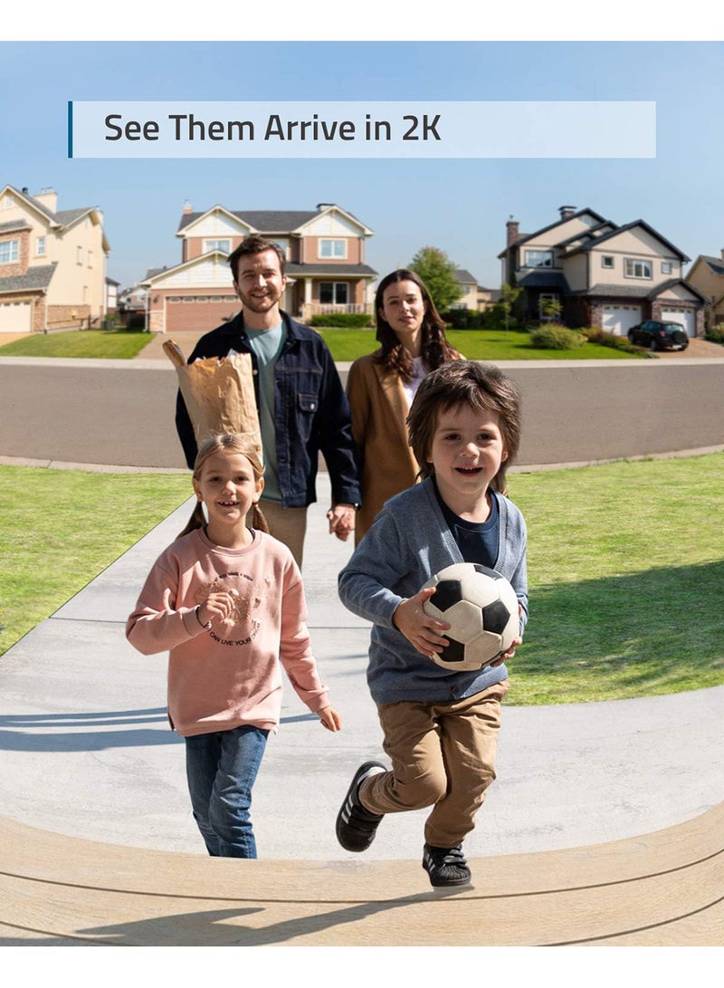 eufy - Security, Wireless Video Doorbell (Battery-Powered) with 2K HD, No Monthly Fee, On-Device AI for Human Detection, 2-Way Audio, Simple Self-Installation - Image 1