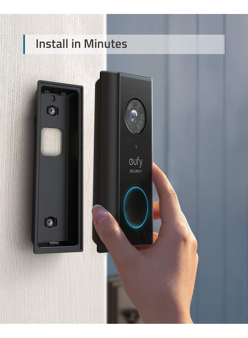 eufy - Security, Wireless Video Doorbell (Battery-Powered) with 2K HD, No Monthly Fee, On-Device AI for Human Detection, 2-Way Audio, Simple Self-Installation - Image 1