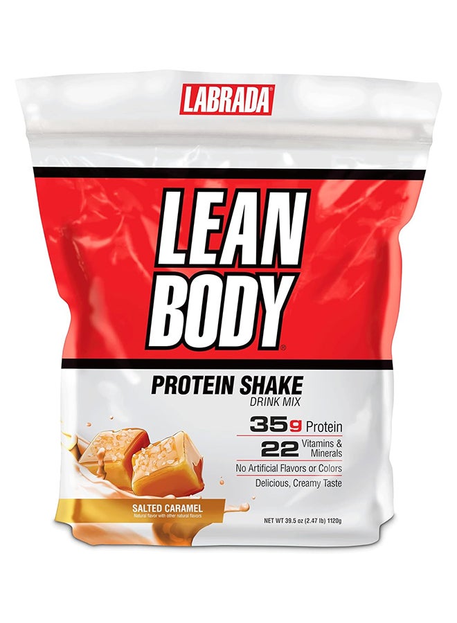لابرادا وجبة Lean Body بديل عال للبروتيين بنكهة الكراميل المملح سعة 2.47 رطل . - Image 1