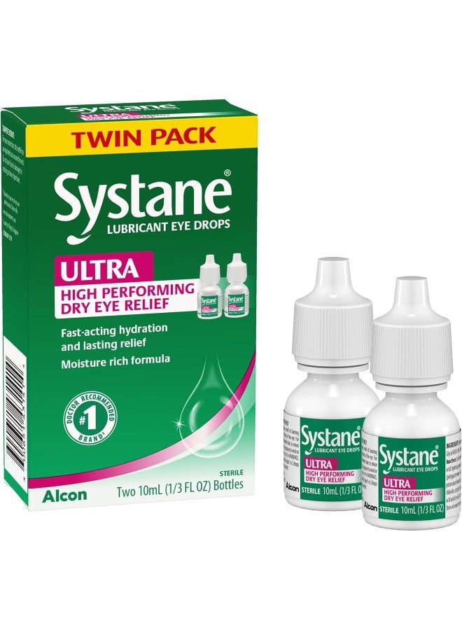 Systane Twin Pack Ultra High Performing Dry Eye Relief 10 Ml Each Bottles - Image 2