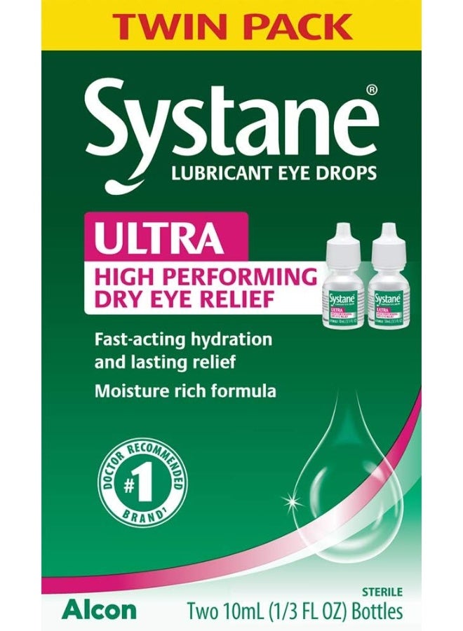Systane Twin Pack Ultra High Performing Dry Eye Relief 10 Ml Each Bottles - Image 1