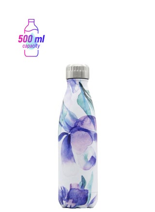 Vacuum Insulated Thermal Water Bottle White/Purple 28x7.50x7.50cm - pnsku/N36062467A/45/_/1747911419/02b32182-aff3-47e3-b02b-cc11f4564bdd