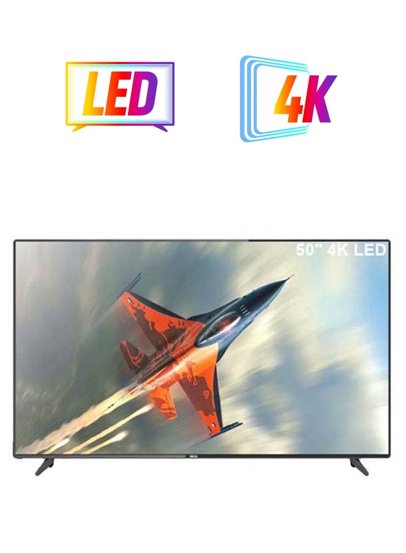 NIKAI 50-Inch 4K Ultra HD Android Smart LED TV UHD50SLEDT Black  - Image 1