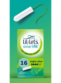 Lil-Lets Smartfit Super Plus Non Applicator 16 Tampons White  - Image 4