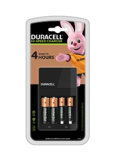 4 Hours Battery Charger, 1 Count Black/Gold
