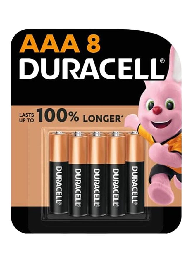 دوراسيل مجموعة بطاريات قلوية من نوع AAA من 8 قطع متعدد الألوان - Image 1