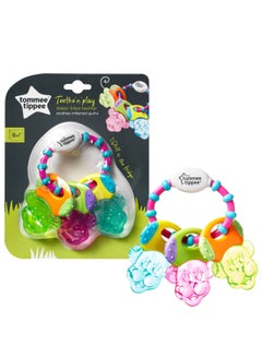 Teethe ‘n’ Play Waterfilled Teether With Easy-Hold Ring BPA-Free For 6m+ Multicolour
