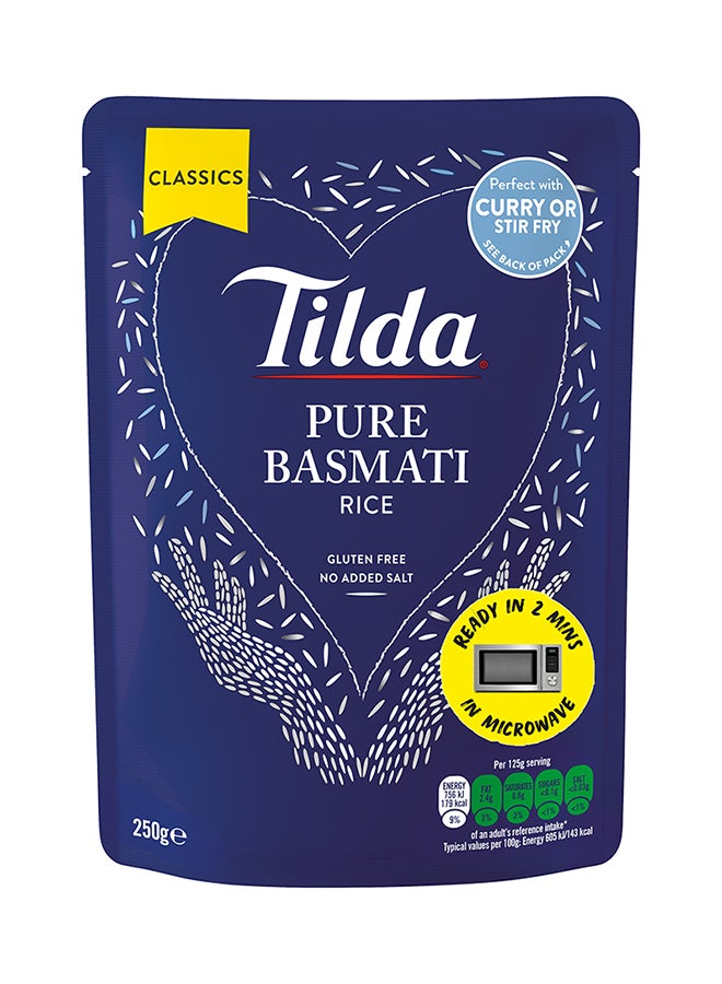Tilda - Two minutes Microwave Pure Steamed Basmati Rice 250grams - Image 1