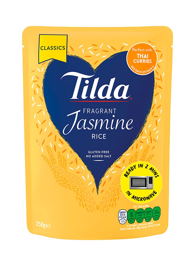 Tilda - Two minutes Microwave Fragrant Jasmine Rice 250grams - Image 1
