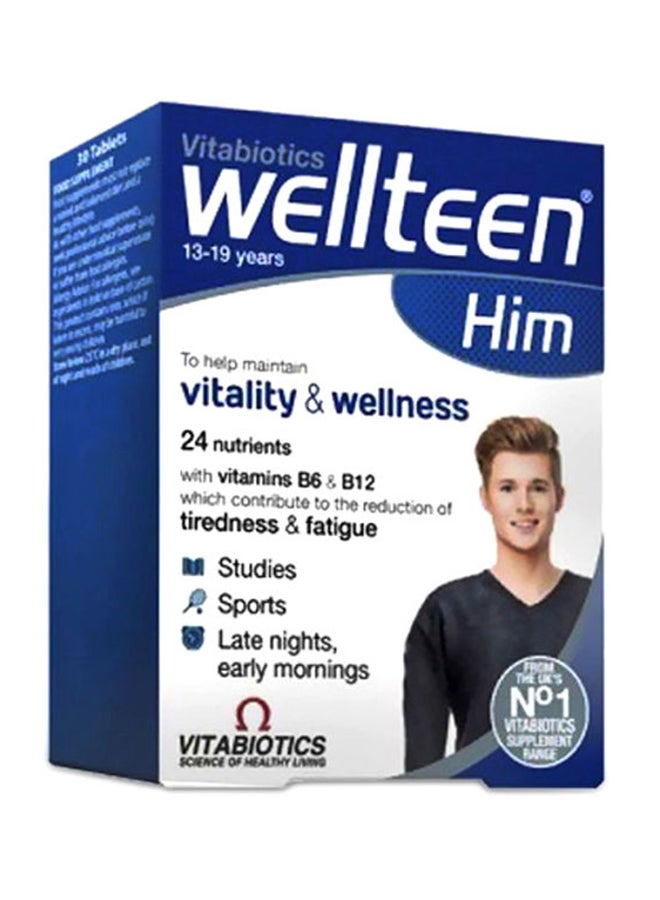 Vitabiotics Wellteen Him 30 Tablets 
