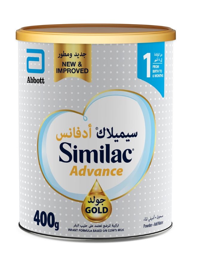 أبوت بودرة حليب سيميلاك غولد مع مركّب الـ HMO بتركيبة للرضع 400جرام  - Image 1