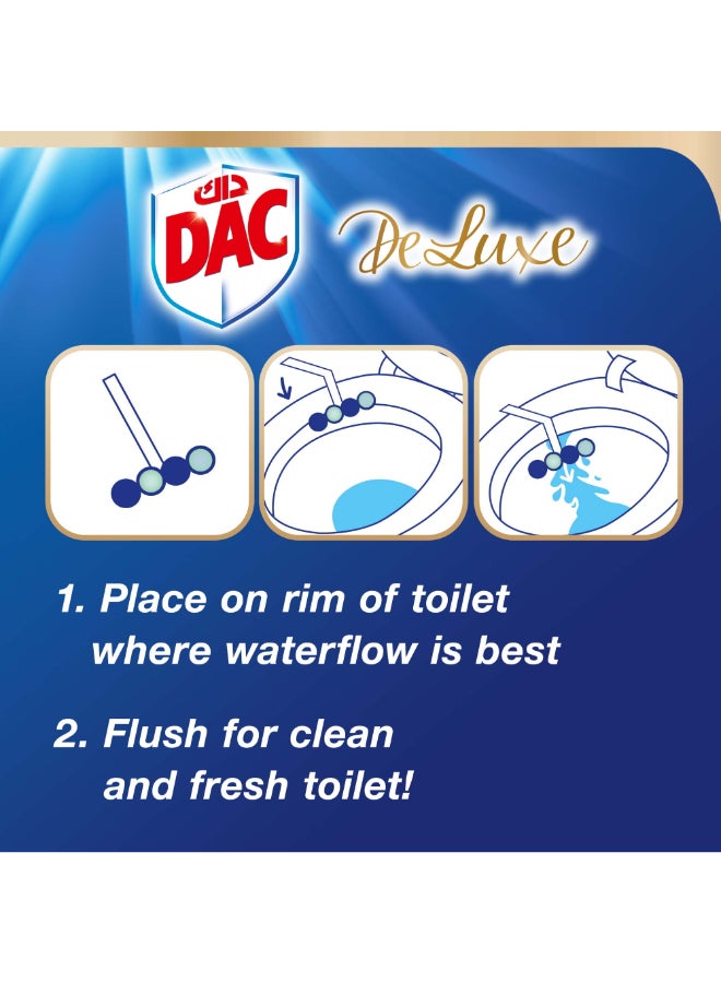 Dac - Deluxe Toilet Rim Block Scent Jasmine Green/Light Green 50grams - Image 1