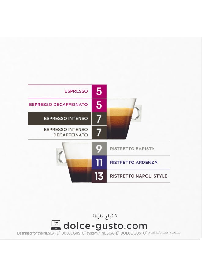 Nescafe - Dolce Gusto Espresso Intenso Capsules 112grams Pack of 16 - Image 1