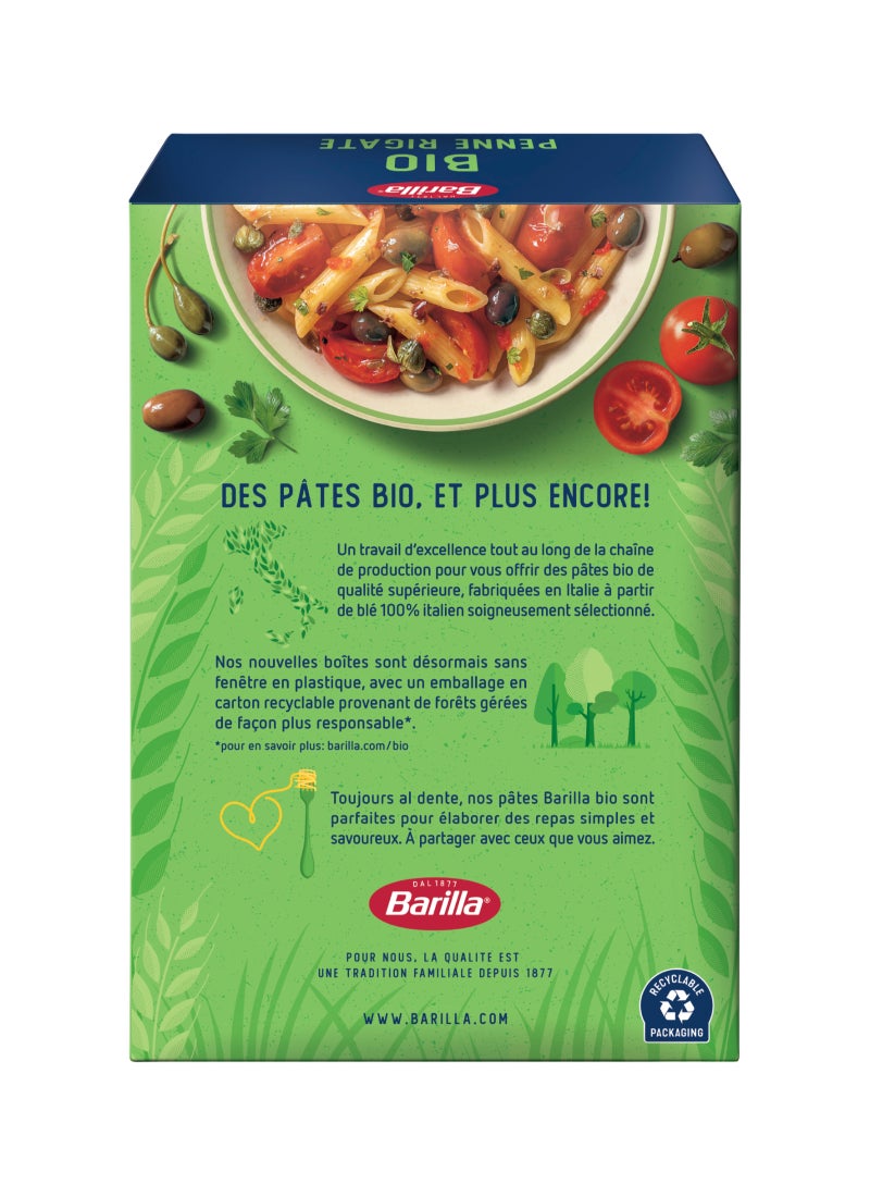 Barilla Bio Penne Rigate Pasta 500grams - Image 2