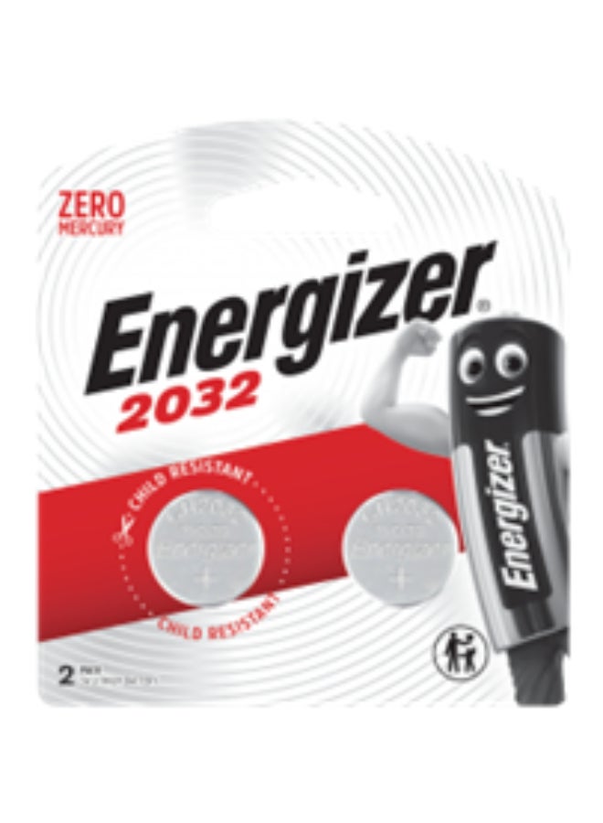 Energizer Energizer 2032 Lithium Coin batteries Pack of 2 Silver  - Image 1