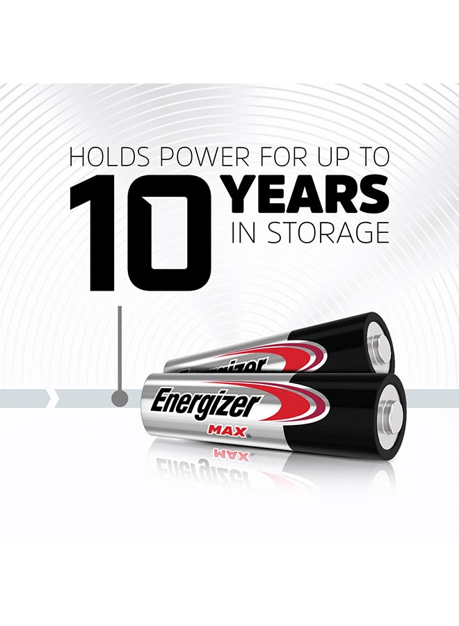 Energizer Energizer 4 AA Max Blister Card - Pack Of 4 Black/Silver  - Image 5