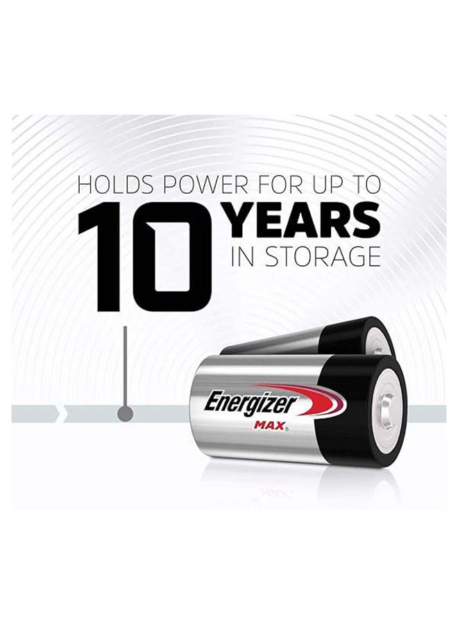 Energizer - Energizer Max Alkaline AA Batteries - Pack Of 8 Silver/Black - Image 1