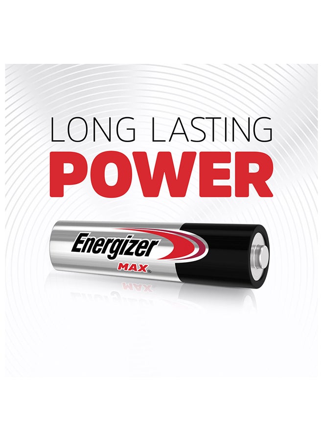 Energizer Max Alkaline AAA Batteries - Pack Of 8 Silver/Black - pnsku/N36132209A/45/_/1697630227/2e242855-f14b-4534-9332-51adc332229f