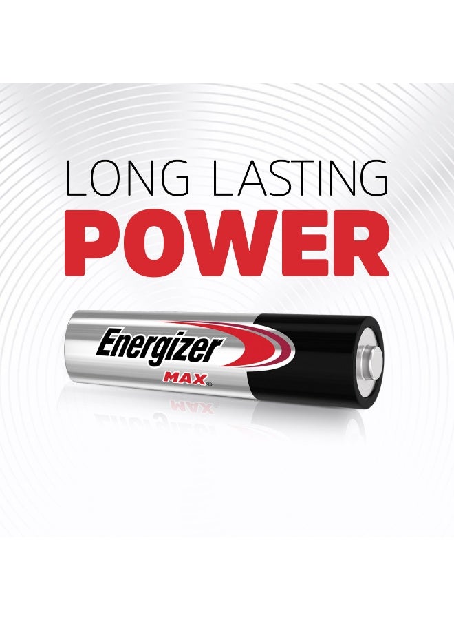 Energizer Max Alkaline AAA Batteries – Pack of 8 Silver/Black - Image 3