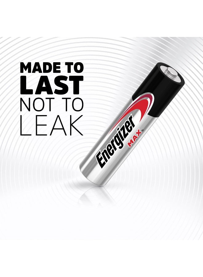 Energizer Max 1.5V Alkaline batteries - AAA Promo Pack Of 8+4 Silver/Black/Red - Image 4