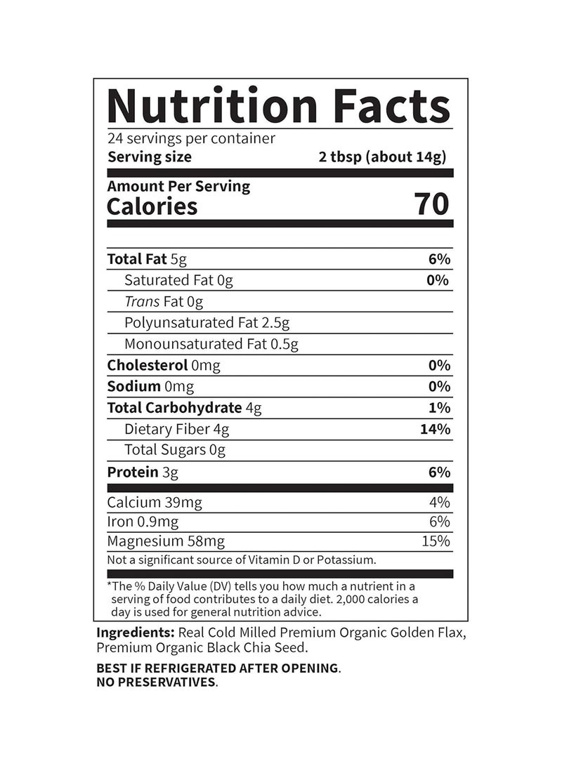 جاردن أوف لايف وجبة بذور الشيا والكتان العضوية الخام - Image 2