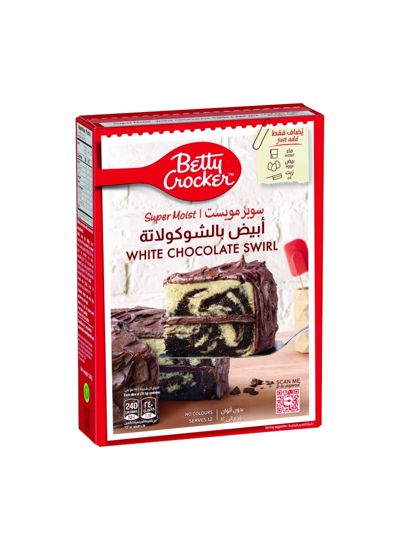 Betty Crocker White Chocolate Swirl Cake Mix 500grams - Image 1
