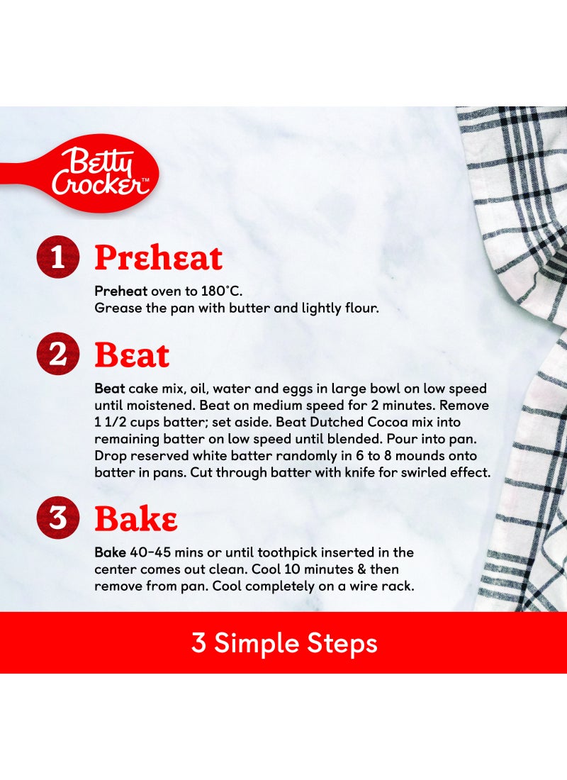 Betty Crocker White Chocolate Swirl Cake Mix 500grams - Image 5