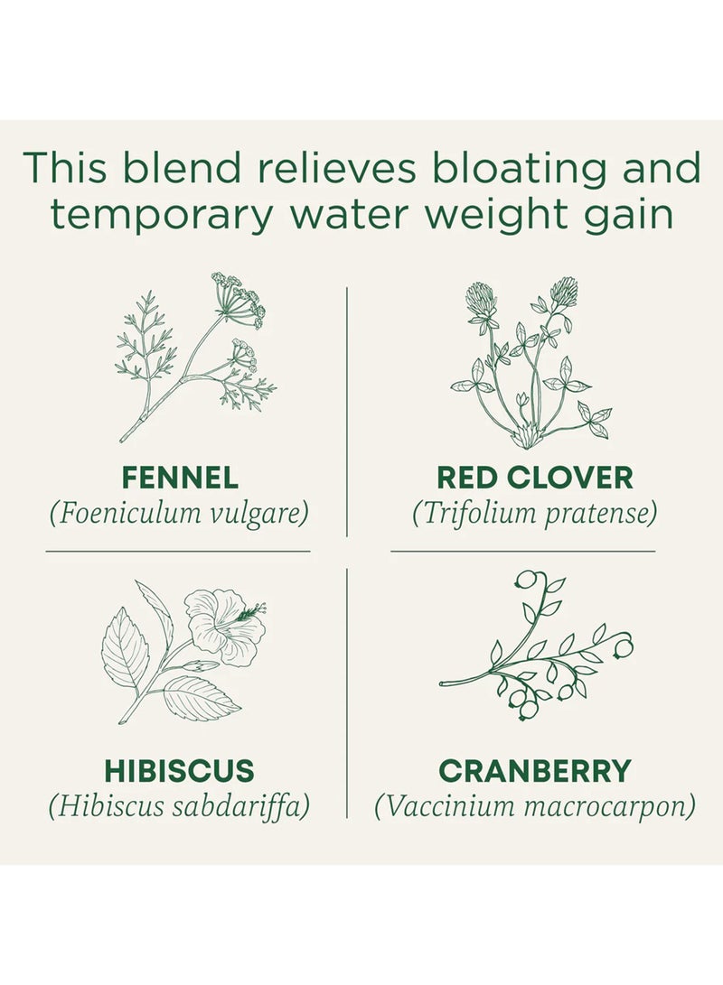 Traditional Medicinals Organic Weightless Cranberry, Relieves Temporary Water Weight Gain, Caffeine Free, 16 Tea Bags 24grams  - Image 2
