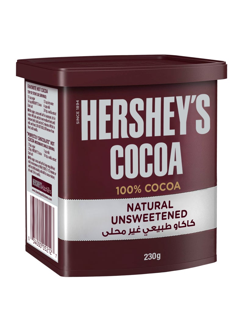 Hershey's Natural Unsweetened Cocoa Powder 230grams - Image 3