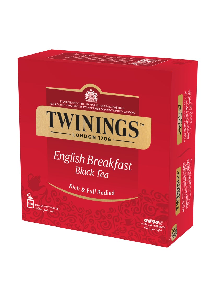 Twinings English Breakfast Black Tea 100 Bags 2grams  - Image 3