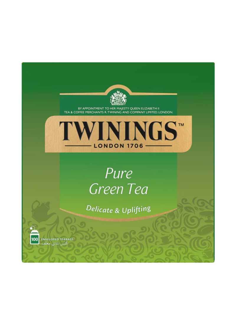 Twinings 100 Pure Green Tea Bags 200grams - Image 1