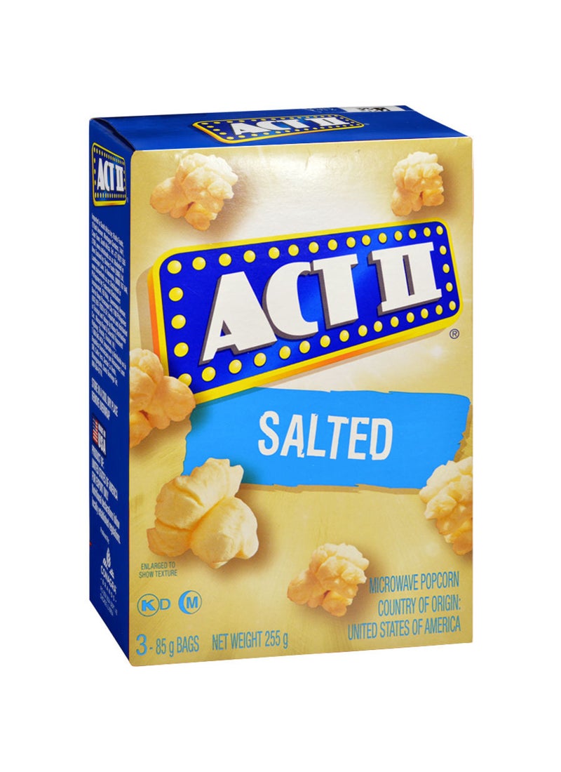 Act II Microwave Salted Popcorn 85grams Pack of 3 - Image 1