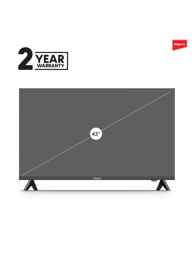 إمبكس - تلفزيون غلوريا 43 بوصة ذكي عالي الدقة ال اي دي، أندرويد، GLORIA 43 SMART Black Gloria 43 Smart أسود - Image 1