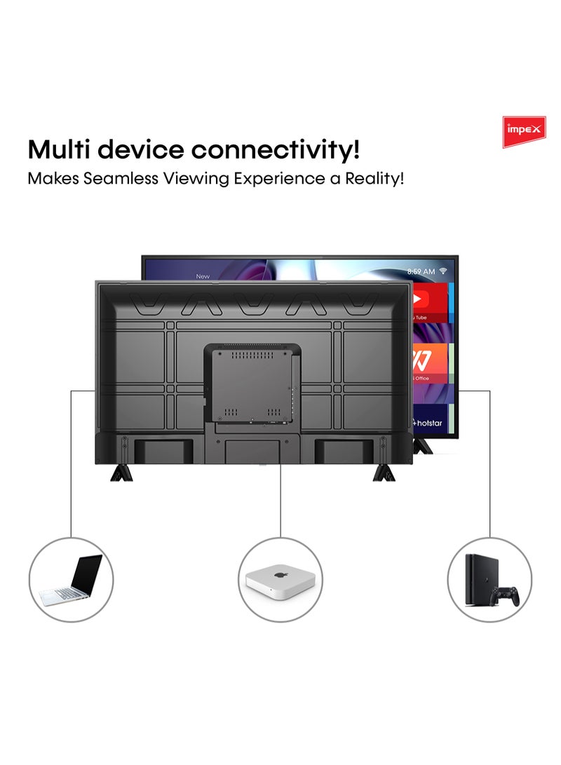 إمبكس - تلفزيون غلوريا الترا اتش دي 4K الذكي ال اي دي 58 بوصة جلوريا 58 يو اتش دي اسود Gloria 58 UHD أسود - Image 1