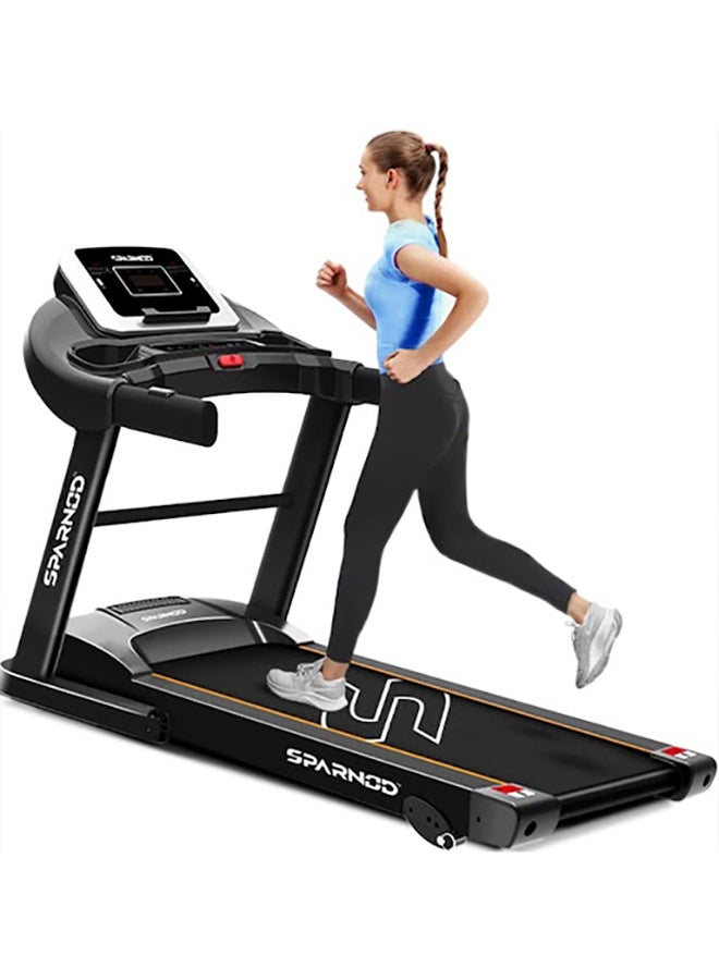 Sparnod Fitness STH-1200 Foldable Motorized Treadmill for Home Use (4 HP Peak) with 12 Pre-set Programs, Hi-Fi Speaker, Safety Key, Maximum User Weight of 110 Kg - pnsku/N36162281A/45/_/1741852518/12e15372-fe92-453f-9c41-a869fad7719a