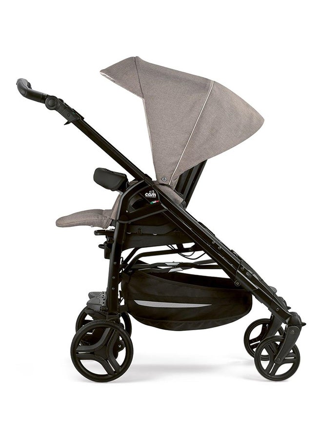 cam - Combi Family Travel System, 0-36 Months, Grey, From 0 To 4 Years Old, 22 Kg, Spacious And Deeper Carrycot, Rocking Function, Aluminium Frame, Portable And Compact Folding, Made In Italy - Image 1