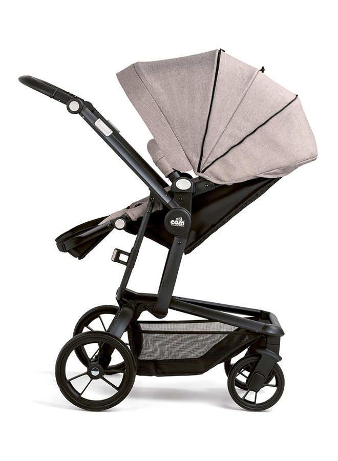 cam - Taski Sport Baby Travel System - Grey -  Super Compact And Lightweight Travel System, Very Spacious, From 0 To 4 Years Old, 22 Kg, Rocking Function, Made In Italy, Aluminium Frame - Image 1