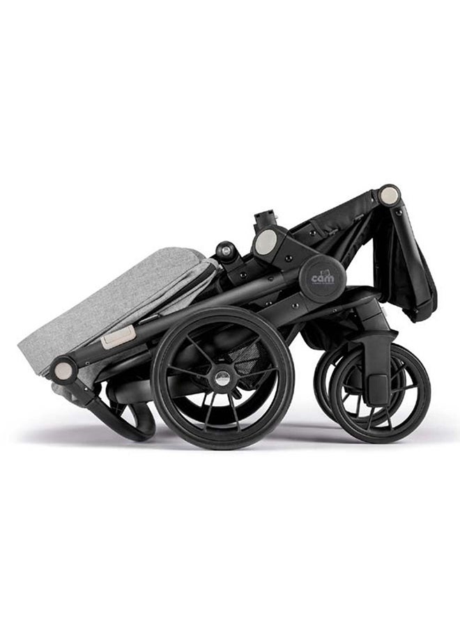 cam - Taski Sport Baby Travel System - Grey -  Super Compact And Lightweight Travel System, Very Spacious, From 0 To 4 Years Old, 22 Kg, Rocking Function, Made In Italy, Aluminium Frame - Image 1