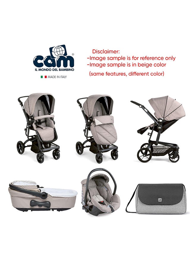 cam - Taski Sport Baby Travel System - Grey -  Super Compact And Lightweight Travel System, Very Spacious, From 0 To 4 Years Old, 22 Kg, Rocking Function, Made In Italy, Aluminium Frame - Image 1