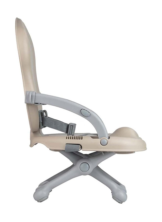 cam Smarty Booster Baby Feeding Chair, Snack Seat, Smart Pop, Portable, Booster Seat With Tray Eating, Dinning Lightweight, Compact Fold, Travel, Camping - Cream  - Image 3