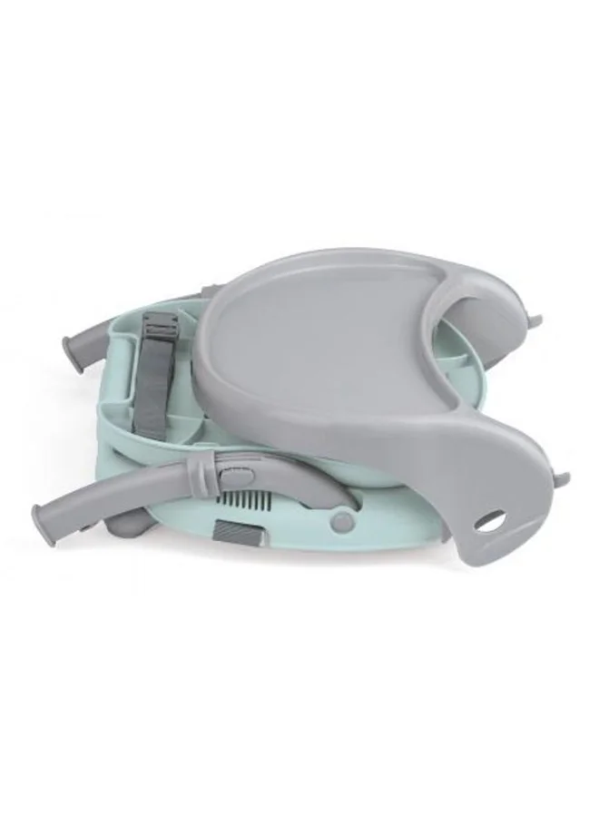 cam Smarty Booster Baby Feeding Chair, Snack Seat, Smart Pop, Portable, Booster Seat With Tray Eating, Dinning Lightweight, Compact Fold, Travel, Camping - Light Blue