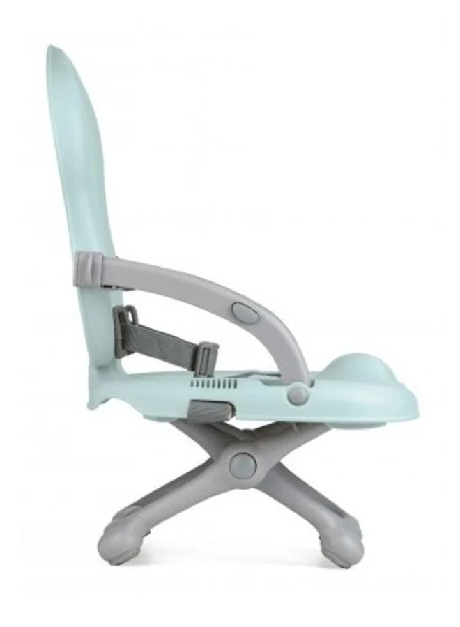 cam Smarty Booster Baby Feeding Chair, Snack Seat, Smart Pop, Portable, Booster Seat With Tray Eating, Dinning Lightweight, Compact Fold, Travel, Camping - Light Blue